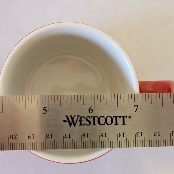 Vintage McDonalds Seasons Greetings Red & Gold Reindeer Christmas Mug-Lot of 2 - Picture 9 of 9